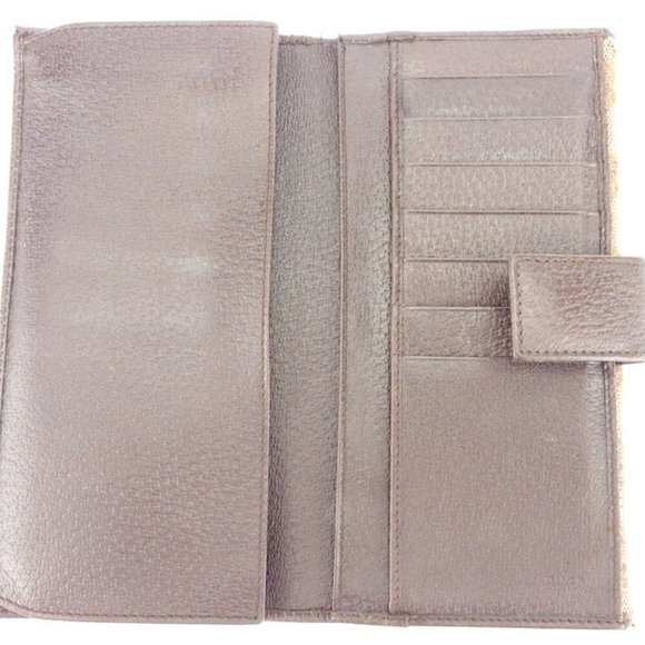 GUCCI purse GGpattern beige canvas x leather Authentic used - Picture 5 of 8